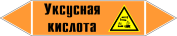 Маркировка трубопровода "уксусная кислота" (k06, пленка, 252х52 мм)" - Маркировка трубопроводов - Маркировки трубопроводов "КИСЛОТА" - магазин "Охрана труда и Техника безопасности"